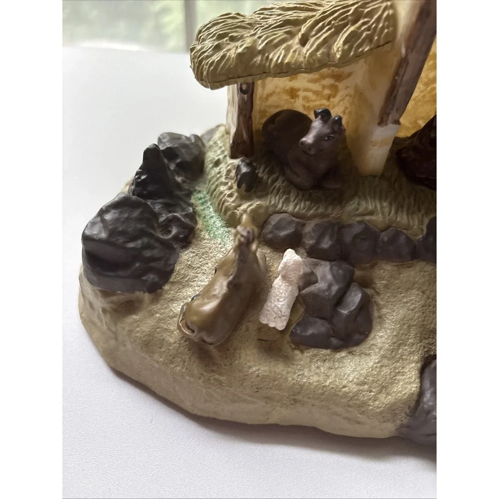Gemmy Nativity Scene LIghts-Up Musically Narrated Birth of Jesus Christmas WORKS